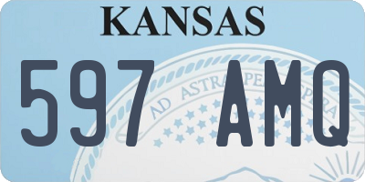 KS license plate 597AMQ