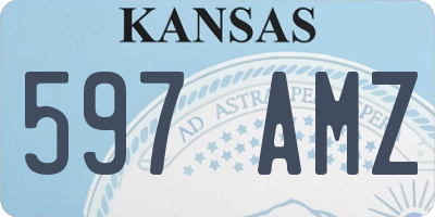 KS license plate 597AMZ
