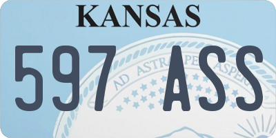 KS license plate 597ASS