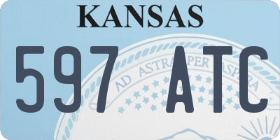 KS license plate 597ATC