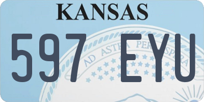 KS license plate 597EYU