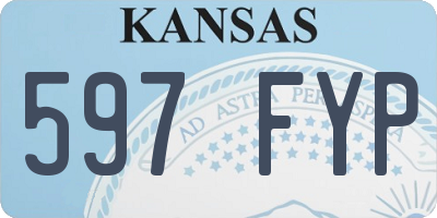 KS license plate 597FYP