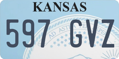 KS license plate 597GVZ