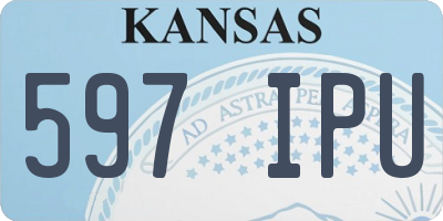KS license plate 597IPU