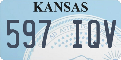 KS license plate 597IQV