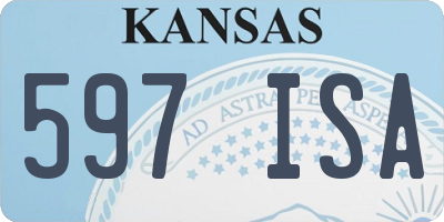 KS license plate 597ISA