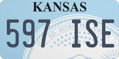 KS license plate 597ISE