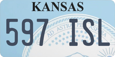 KS license plate 597ISL