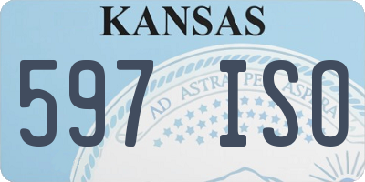 KS license plate 597ISO