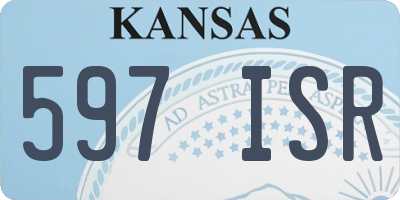 KS license plate 597ISR