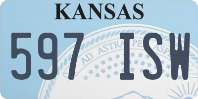 KS license plate 597ISW