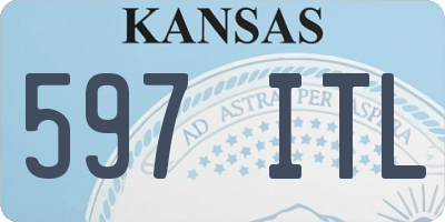 KS license plate 597ITL