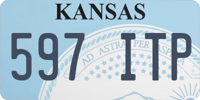 KS license plate 597ITP
