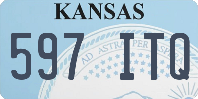 KS license plate 597ITQ