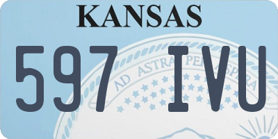 KS license plate 597IVU
