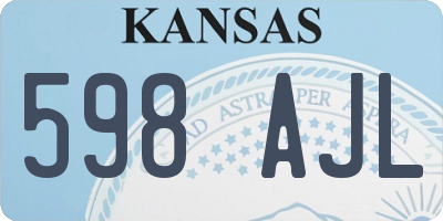 KS license plate 598AJL