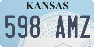 KS license plate 598AMZ