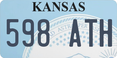 KS license plate 598ATH
