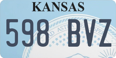 KS license plate 598BVZ