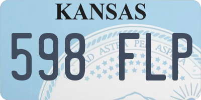 KS license plate 598FLP