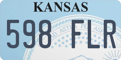 KS license plate 598FLR