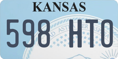 KS license plate 598HTO