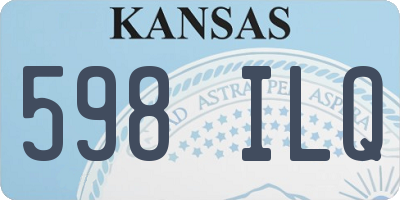 KS license plate 598ILQ