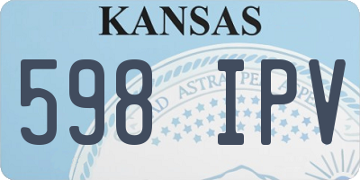 KS license plate 598IPV