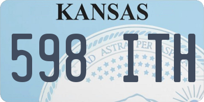 KS license plate 598ITH