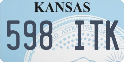 KS license plate 598ITK