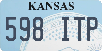 KS license plate 598ITP