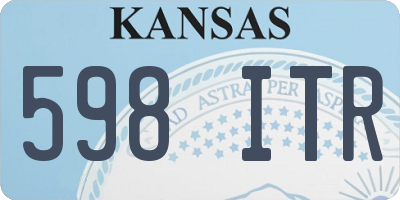 KS license plate 598ITR