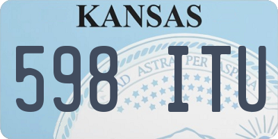 KS license plate 598ITU