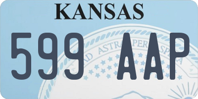 KS license plate 599AAP