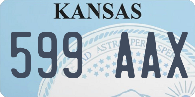 KS license plate 599AAX