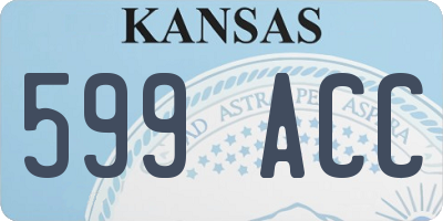 KS license plate 599ACC