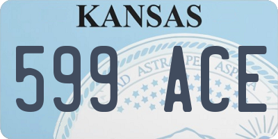 KS license plate 599ACE