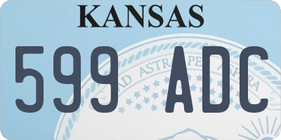 KS license plate 599ADC