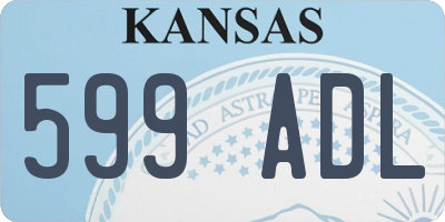KS license plate 599ADL