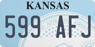 KS license plate 599AFJ