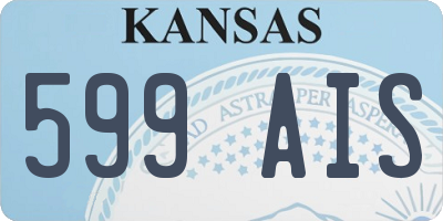 KS license plate 599AIS