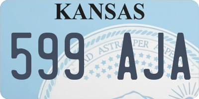 KS license plate 599AJA