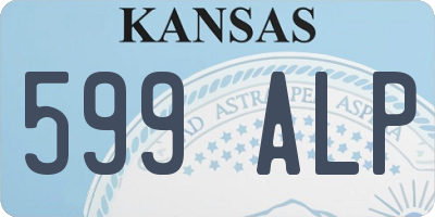 KS license plate 599ALP