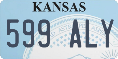 KS license plate 599ALY