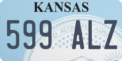 KS license plate 599ALZ