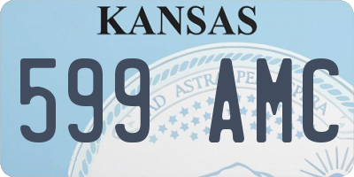 KS license plate 599AMC