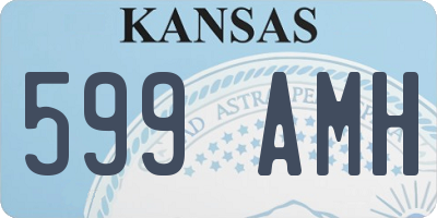 KS license plate 599AMH