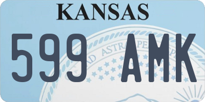 KS license plate 599AMK