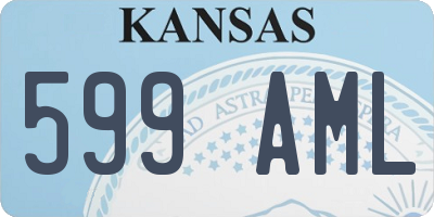 KS license plate 599AML
