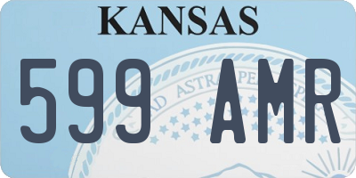 KS license plate 599AMR